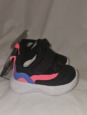 Athletic Works Baby Girls Mesh Jogger Sneakers Size 2 Black New